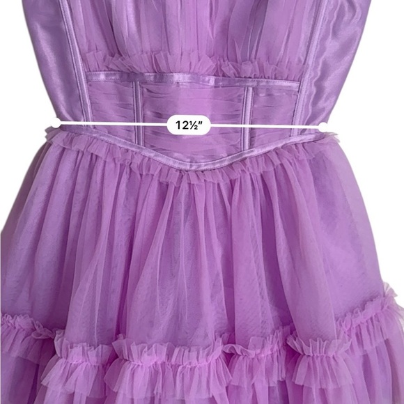 Saint Armont Stylish Purple Ruffle Dress - Picture 5 of 6